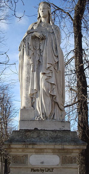 Statue of St. Clotilda In The Luxembourg Gardens, Paris