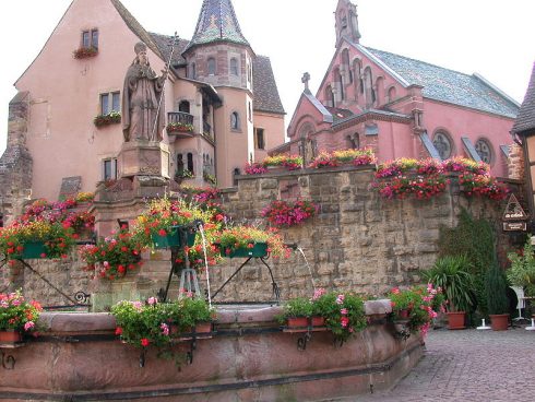 Castle of the Counts of Eguisheim - birthplace of Pope St. Leo IX photo by Mschlindwein