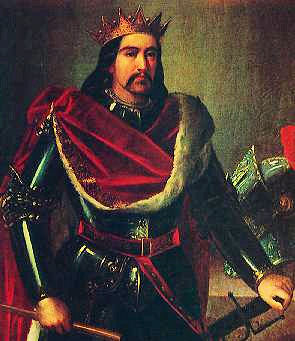 Pedro II, king of Aragon by Manuel Aguirre y Monsalbe