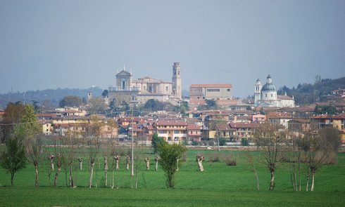 Castiglione delle Stiviere, town in the province of Mantua, in Lombardy, Italy and birthplace of St. Aloysius Gonzaga Luigi Gonzaga. Phot by Massimo Telò