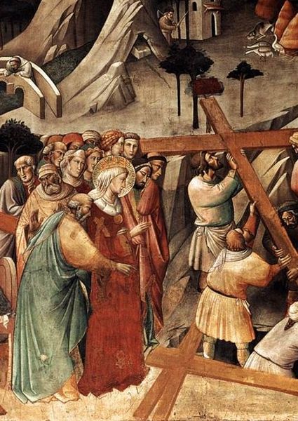 Finding the True Cross Painted by Agnolo Gaddi