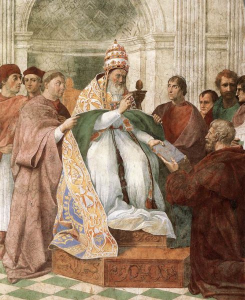 Pope Gregory IX Approving the Decretals 1511, Painted by Raphael Sanzio 