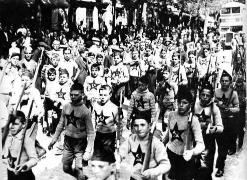 1936 children's Communist Army. History has a way of repeating itself from then to....