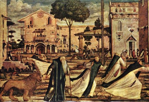 Painting of St Jerome and the Lion by Vittore Carpaccio
