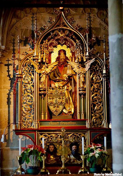 Altar of St. Leopold's Chapel in St. Stephen's Cathedral, Vienna.