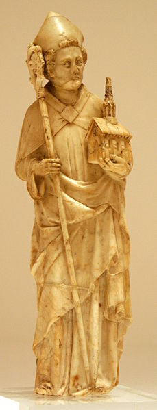 Statue of St. Wolfgang in the Bonnefanten Museum in Maastricht.