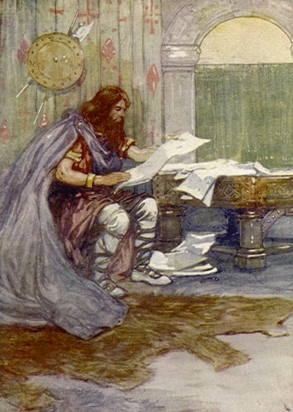 King Alfred the Great was fond of reading and learning.