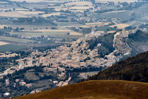 Assisi seen from Monte Subasio