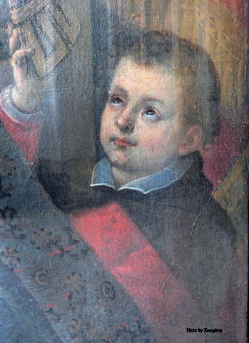 Painting of young Saint Charles Borromeo by Wolfgang Sauber