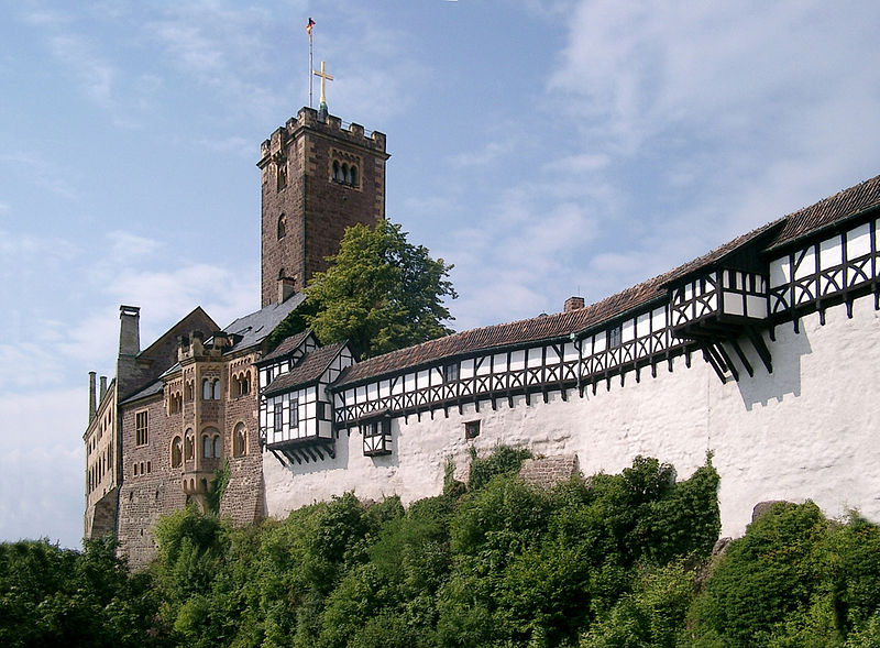 Wartburg Castle where St. Elizabeth lived till she was 17.