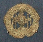 A badge, found in the River Dove in England, collected by a pilgrim to show they had gone to the tomb of St. Thomas Becket. On display in the British Museum.