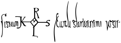 Signature of Charlemagne