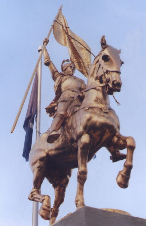 Statue of St. Joan of Arc in New Orleans, Louisiana