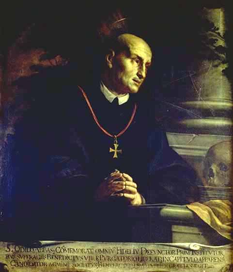 St Odilio, Painting by Francesco Andreani