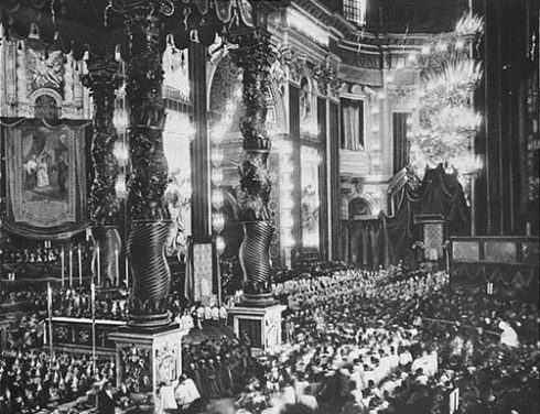 Photo of the Canonization of St. Joan of Arc on May 16, 1920.