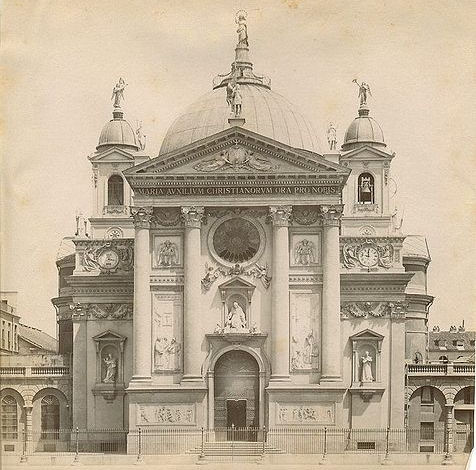 Picture of Basilica of Our Lady Help of Christians, Turin in the 1880s. St. John Bosco is buried here.