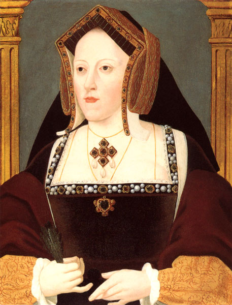Queen Catherine of Aragon, painting by Lucas Hornebolte