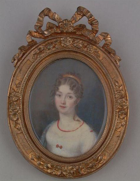 A typical lady of New York's high society in the early 19th century.