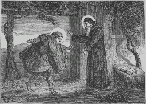 St. Cloud renounced all claims to the throne, and lived as a hermit and disciple of Saint Severinus of Noricum.