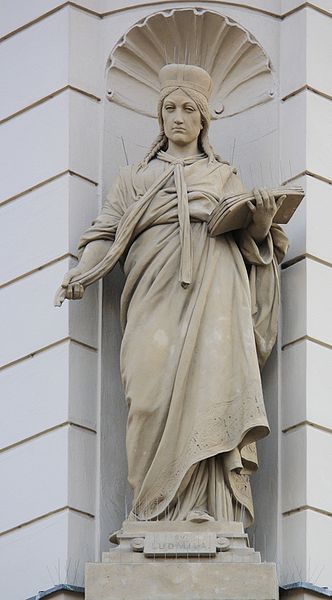 Statue of Saint Ludmila in Prague Photo by Jedudedek