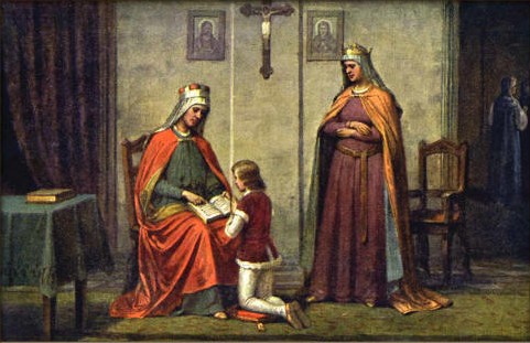 St. Wenceslaus with his Mother, Princess Drahomíra & Grandmother St. Ludmila