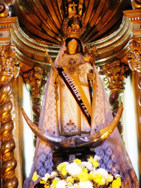 Our Lady of Mercy, General of the Ecuadorian Armed Forces. This statue is in Quito, Ecuador.