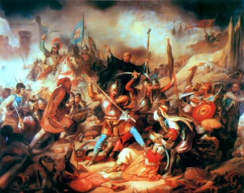 St. John in the middle of the Battle