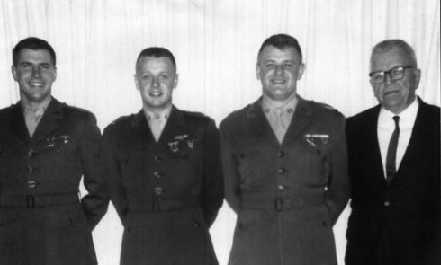 "Bud" Ripley (r) and his three sons, (l to r) John, Michael and George. 