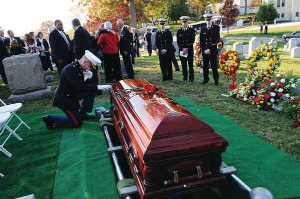 The funeral of Colonel John Ripley on November 7, 2008.