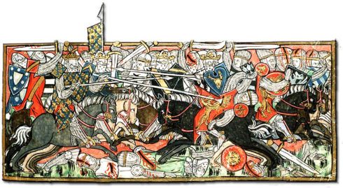 Battle between Clovis and the Visigoths