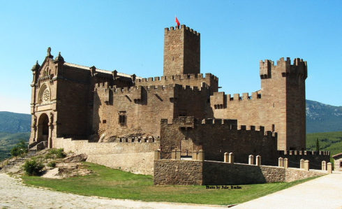 Castillo de Javier, in the province of Navarra, España.The castle of the Xavier family was later acquired by the Company of Jesus.