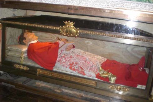 Saint Giuseppe Maria Tomasi's tomb is in Sant'Andrea della Valle Church.