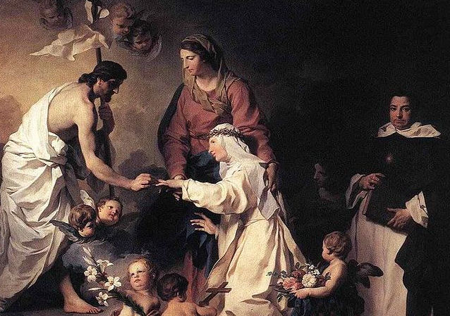 The Mystic Marriage of St. Catherine of Ricci by Pierre Subleyras