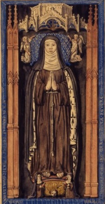Painting of St. Isabel of France by Roger de Gaignières