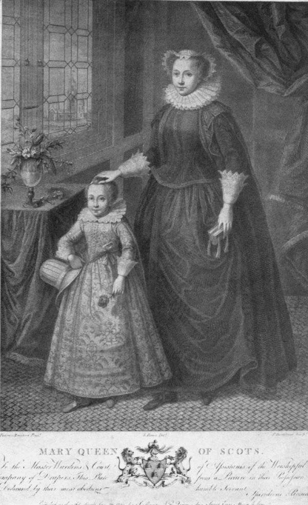 Mary, Queen of Scots, with her son, James VI of Scotland, who succeeded Elizabeth I as James I, beginning Stuart rule.