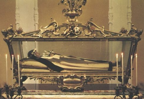 The incorrupt body of St. Teresa Margaret.