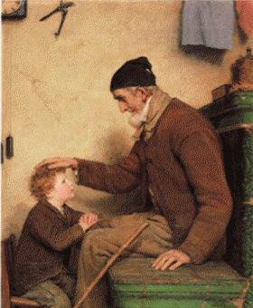 Painting by Albert Anker 