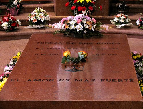 Tomb of St. Teresa of the Andes in Chile.