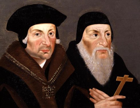 A 1660s English School painting of St. Thomas More and St. John Fisher.