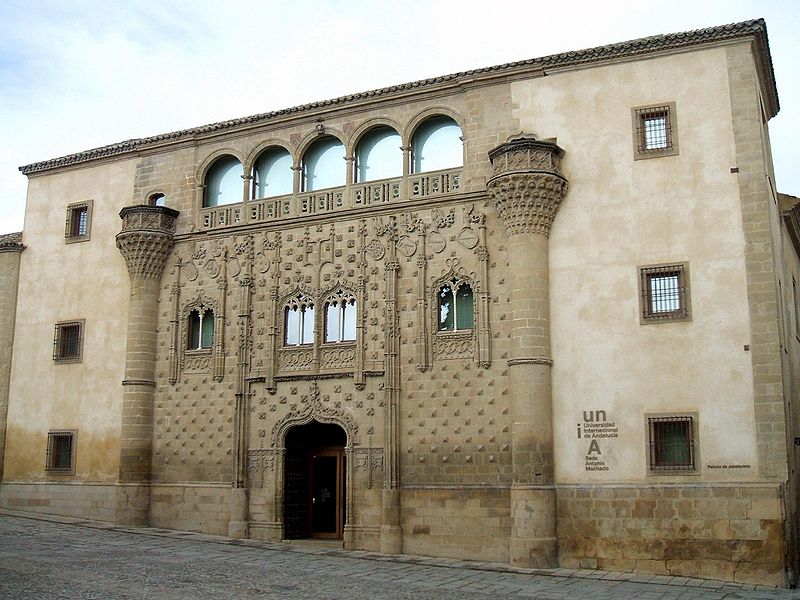 Jabalquinto Palace in Baeza. Commissioned by D. Juan Alfonso de Benavides Manrique, cousin to King Ferdinand.