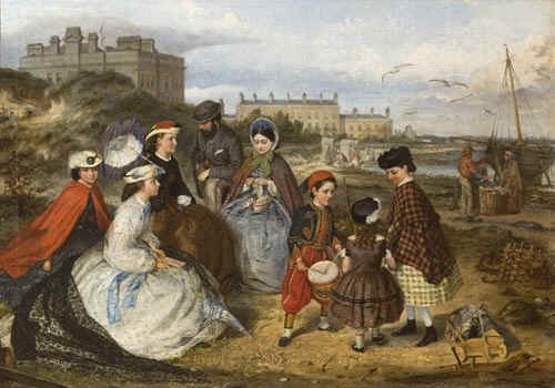 A Victorian Family at the Seaside by Charles Wynne Nicholls