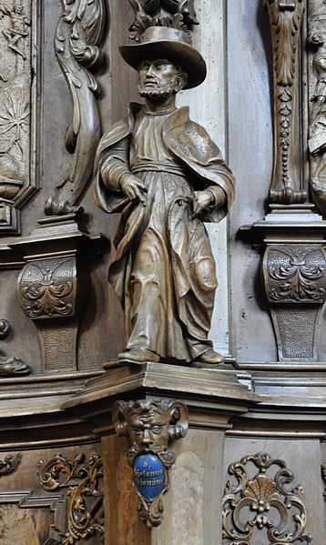Statue of St. Cajetan in Germany at the Parish Church of Saint Magnus.