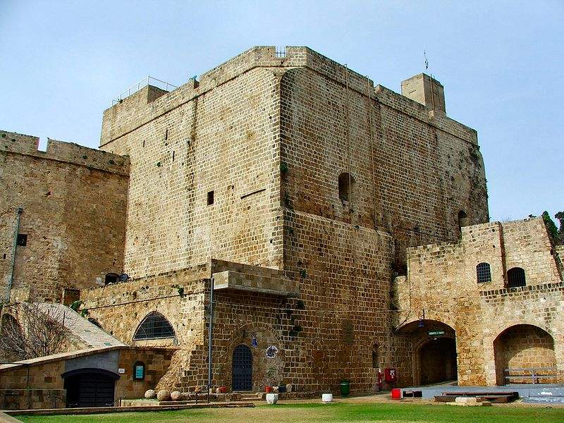 The Hospitalians' Fortress in Akko, Palestine. Inside is a 350m long tunnel 350m long, was constructed by the Knights Templar to serve as a strategic underground passageway linking the fortress with the port.