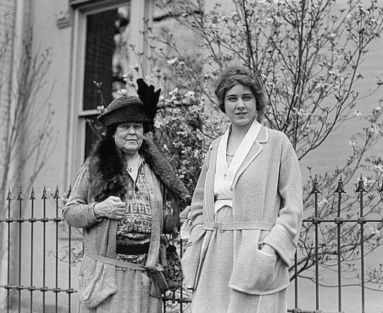 Mrs. O.H.P. Belmont (Vanderbilt) & Miss Clare Boothe, April 28, 1923.