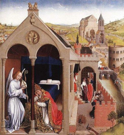 Dream of Pope St. Sergius, painting by Rogier van der Weyden
