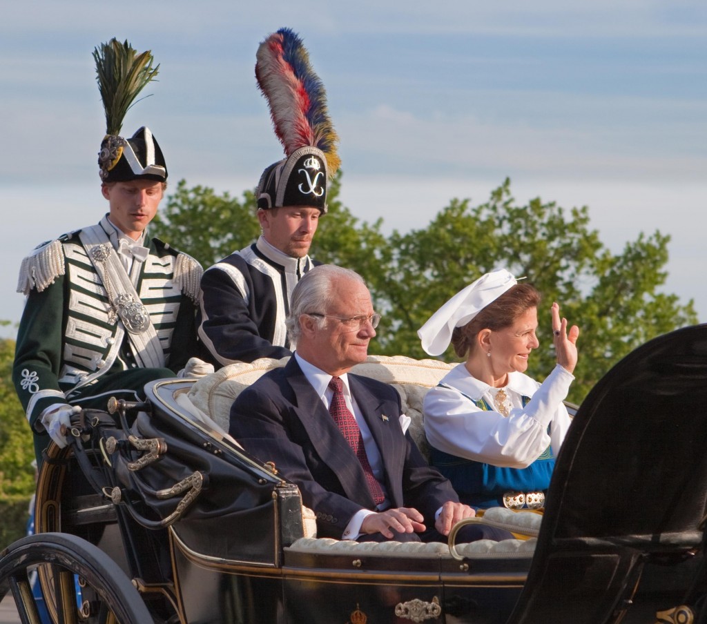 King Carl XVI Gustaf of Sweden and Queen Silvia at Skansen, Stockholm 2010. Photo by Bengt Nyman.