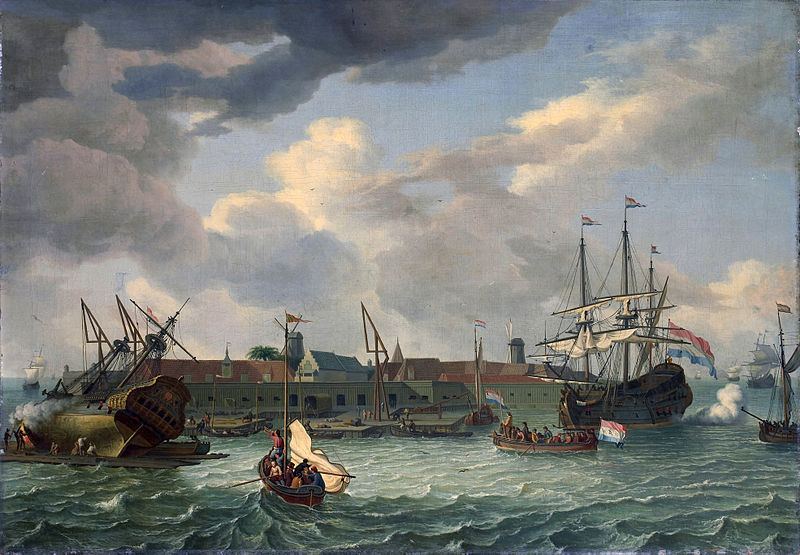 Spanish and Dutch battle at Batavia.