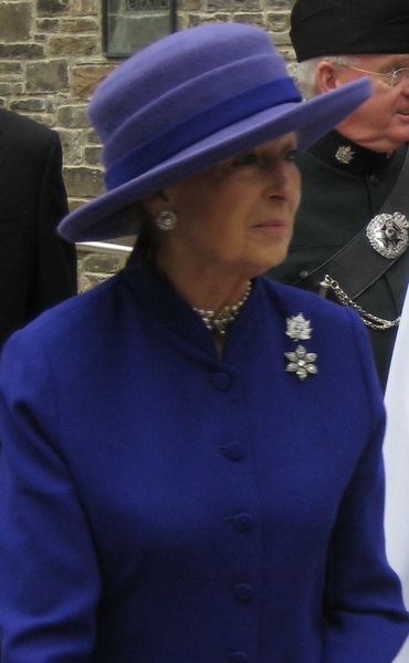 HRH The Princess Alexandra, during her tenure as Colonel-in-Chief of The Queen's Own Rifles of Canada, visits its regimental church, St. Paul's Bloor Street Anglican Church, in Toronto, Ontario, Canada, on April 25, 2010. Photo by LancasterII.