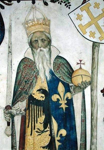 Painting of Charlemagne by Jaquerio.