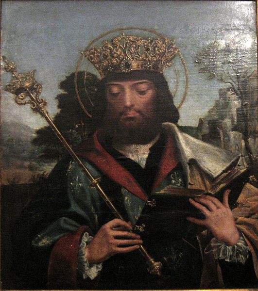 St. Louis, King of France, painting by the Master of Sardoal.